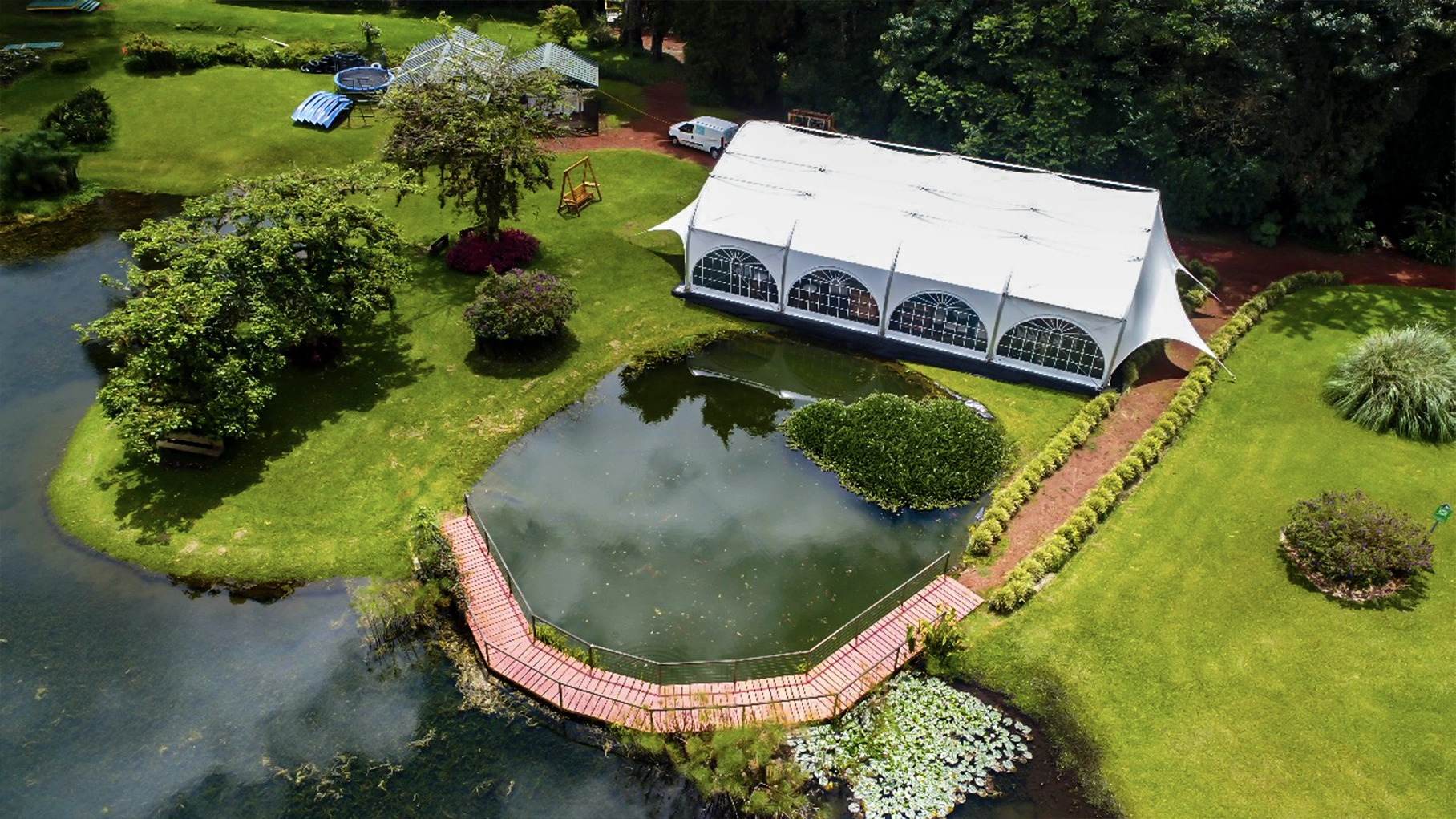 Vista Aérea Carpa - JM Eventos Costa Rica